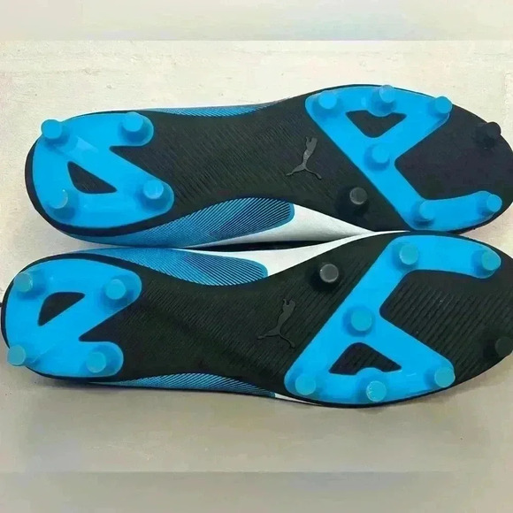 Puma Adreno II FG 10346903 Mens Black Leather Athletic Soccer Cleats Shoes - Picture 4 of 5